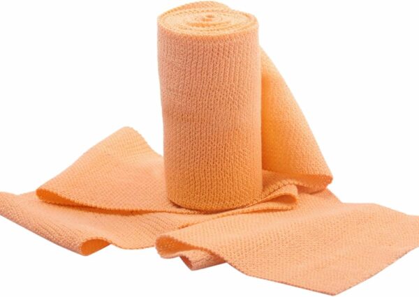 PATA Soft Cotton Crepe Bandage For Pain Relief | 15CM X 4MTR, Skin-Friendly | Crepe Bandage For Hands, Legs And Ankle Support | Provides Warmth And Firm Support To The Affected Area