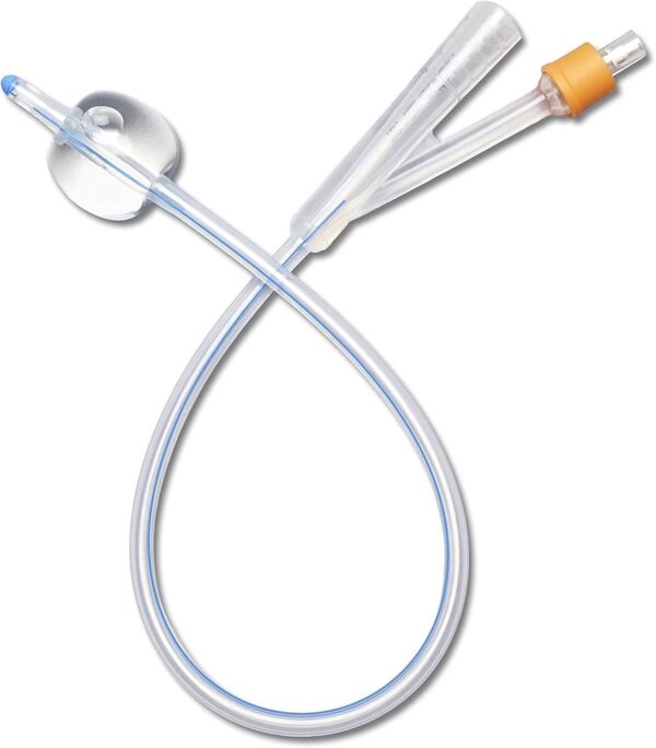 Pata Silicone Foley Balloon Catheter – 100% Silicone, 2-Way, Sterile & Flexible | Medical-Grade Indwelling Urinary Catheter for Long-Term Use with Soft Balloon for Comfort (16FG) - Image 2